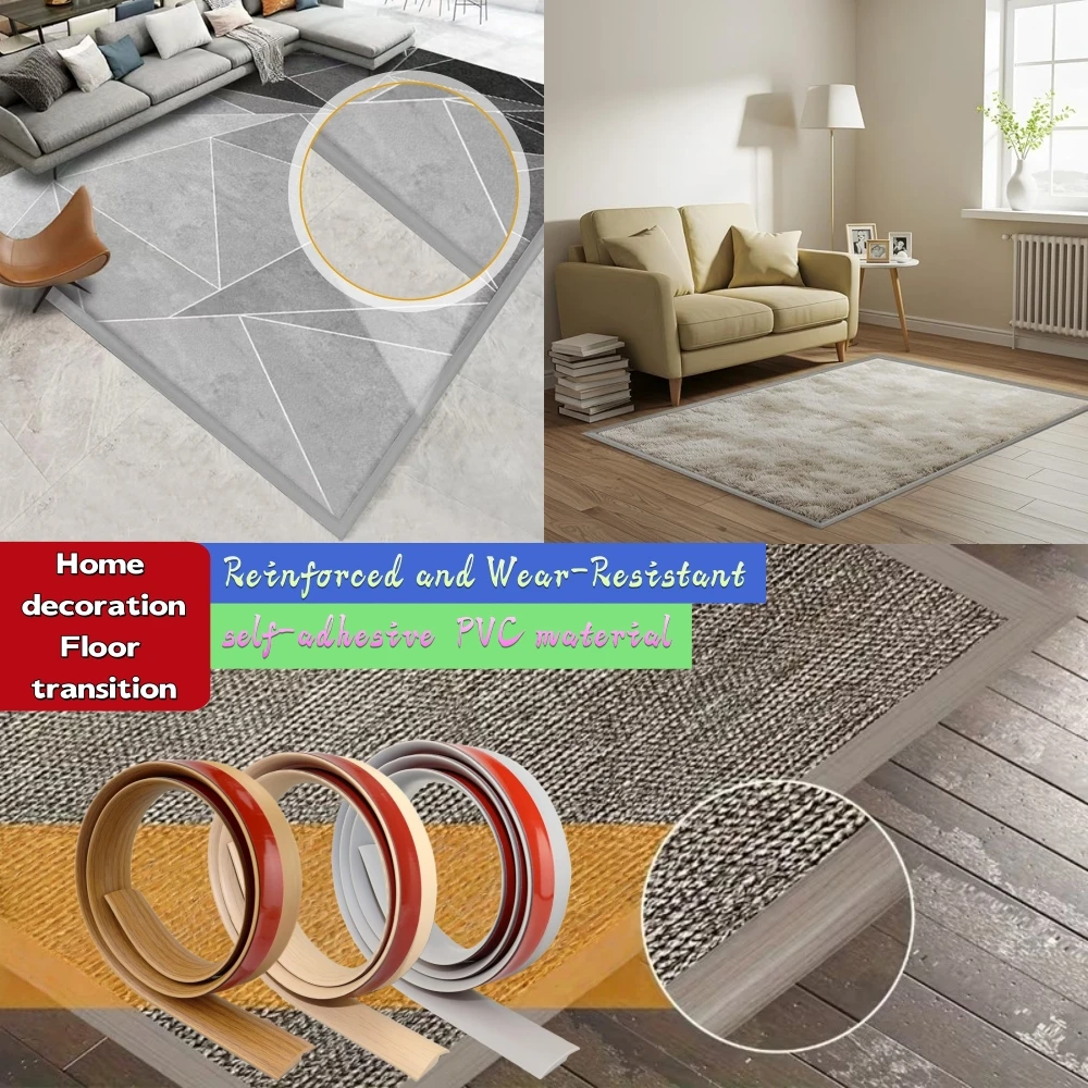 1roll 1mX3cm Floor transition strip self-adhesive wood grain edge sealing decorative strip household