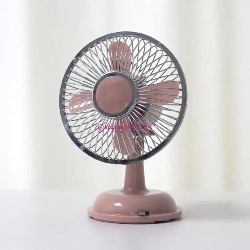 

Small Table Fan 5.7inch Oscillating Table Fan 2-Speed USB/AA Battery Power Desk Fan Gift