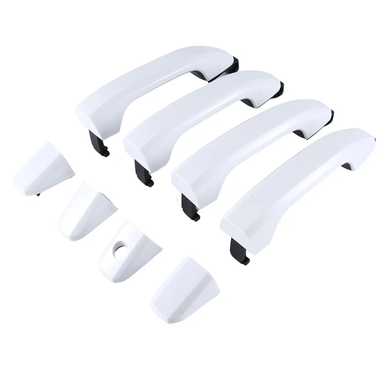 

1 Set White Exterior Outside Door Handles 22923605 22929412 For Chevy Silverado GMC Sierra 2014-2018 22929464 22923599 Parts