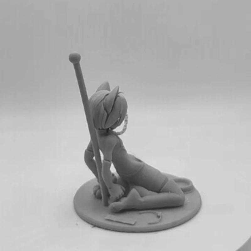 Anime 1/24 scale resin figure assembled model kit dog female unpainted and unassembled spot miniature diorama