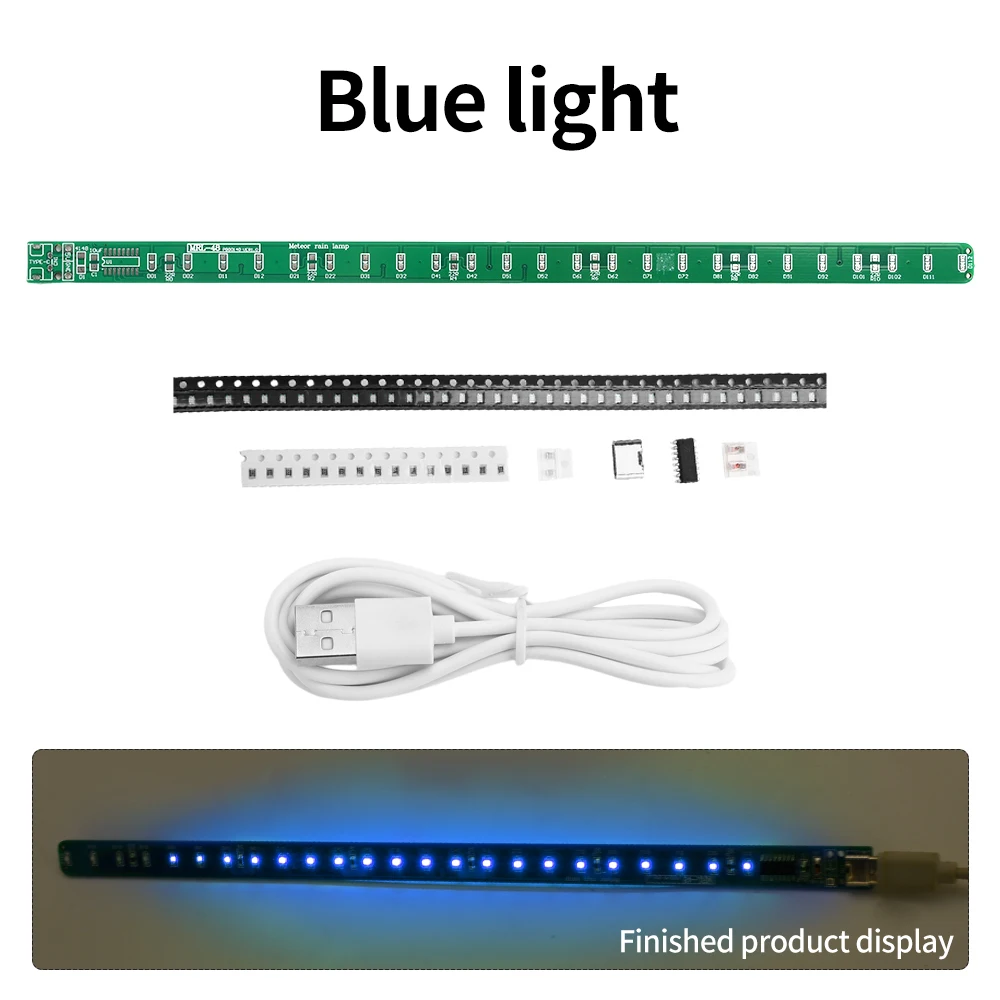 LED Strip DC5V SMD Meteor Light Kit Elektronische DIY SMD LED Meteor Light Kit Elektronische DIY-productiedelen