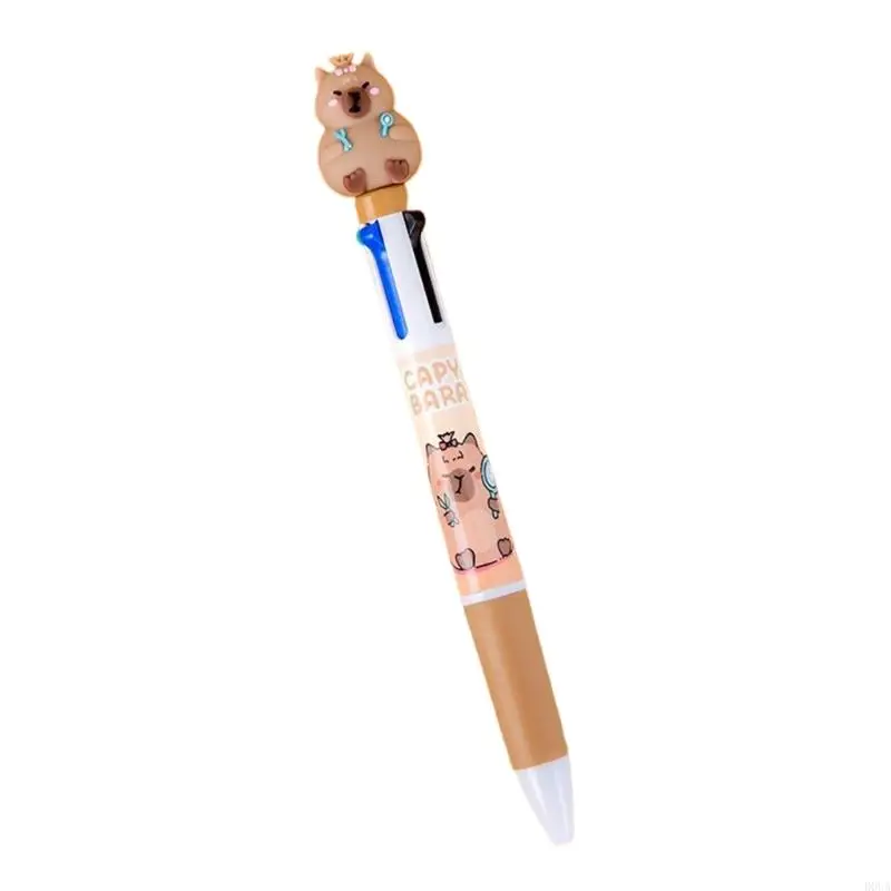 D0UA Multicolor Pen 4-in-1 Ballpoint Pen Pen 4 Colors Ballpoint Pen Pen สำหรับโรงเรียนนักเรียนโรงเรียนของขวัญ