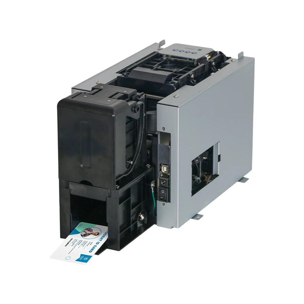 MS-S22 Embedded Double-Side PVC Card Printer Voting Card ID Card Printer Event Badge Printing Machine YMCKO Color Print