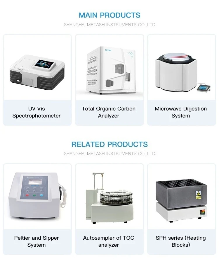 TOC-2000 Высокотемпературный анализатор органического угля сгорания и общим анализером TOC