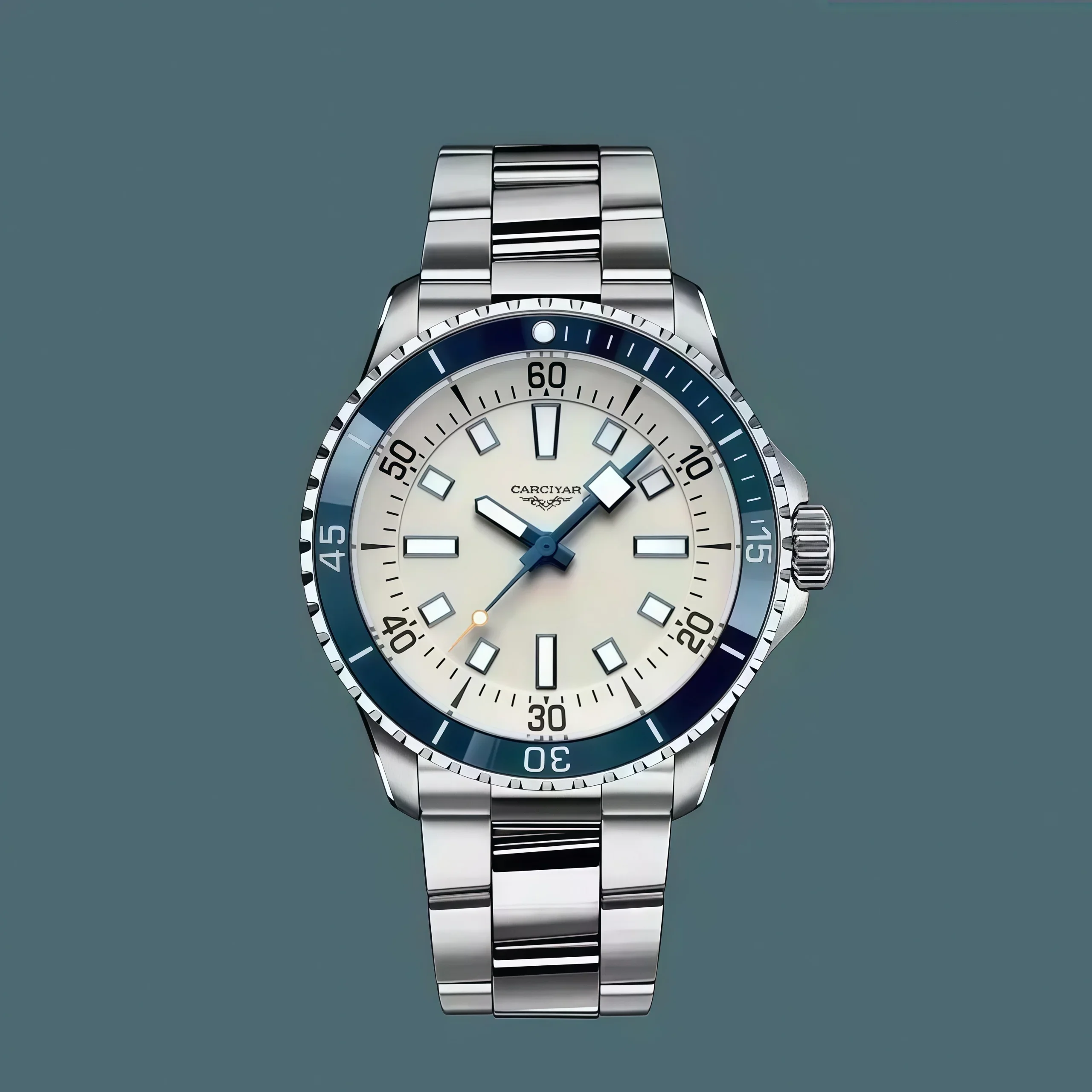46MM Unisex Sports Mechanical Watch, 904L Stainless Steel, World Time, Full-Featured