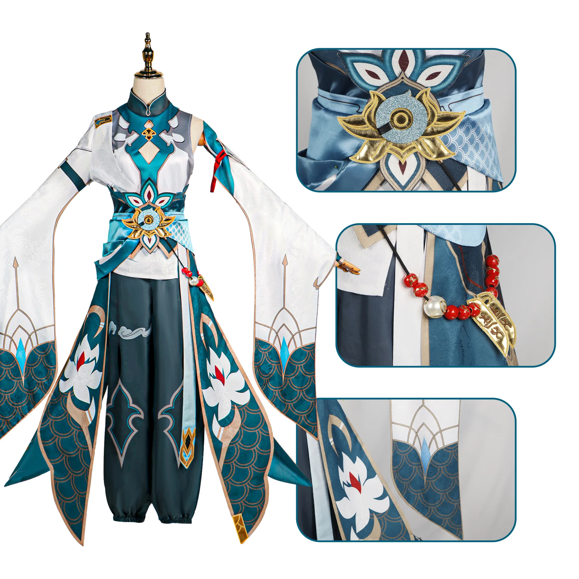 Dan Heng Imbibitor Lunae Cosplay Kostuum Honkai Star Rail Carnaval Uniform Pruik Anime Halloween Kostuums Vrouwen Gamecosplay Vrouwen