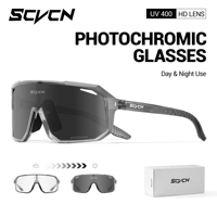 SCVCN Hot Photochromic Sunglasses Outdoor Bike Cycling Glasses Men Women MTB Road Bicycle Sports Mountaineering UV400 Goggles