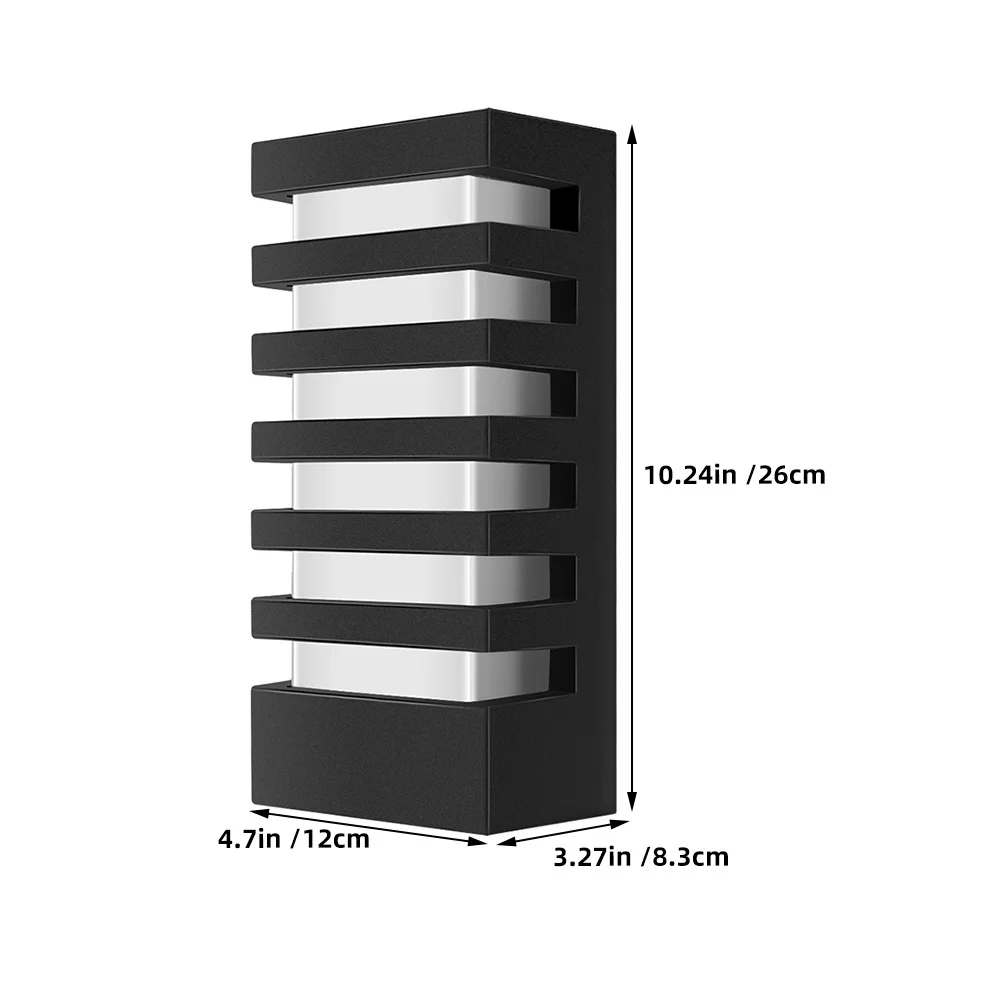 15 واط Cob وحدة إضاءة LED جداريّة ضوء مقاوم للماء الألومنيوم الأسود 85-265 فولت للداخلية في الهواء الطلق حديقة الشرفة فناء الممر بار مقهى Ip65 تصنيف #5