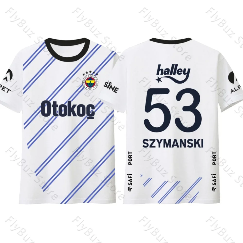 New Fashion Street Breathable Quick-Drying Training Jersey T-Shirt Fenerbahce Fan Jersey Children's Size And Adult Size