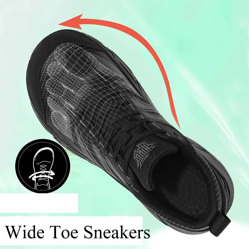 

Мужские кроссовки с широким носком, спортивная обувь, мужские кроссовки для бега и ходьбы, Zapatillas Deportivas Hombre, подошвы на платформе