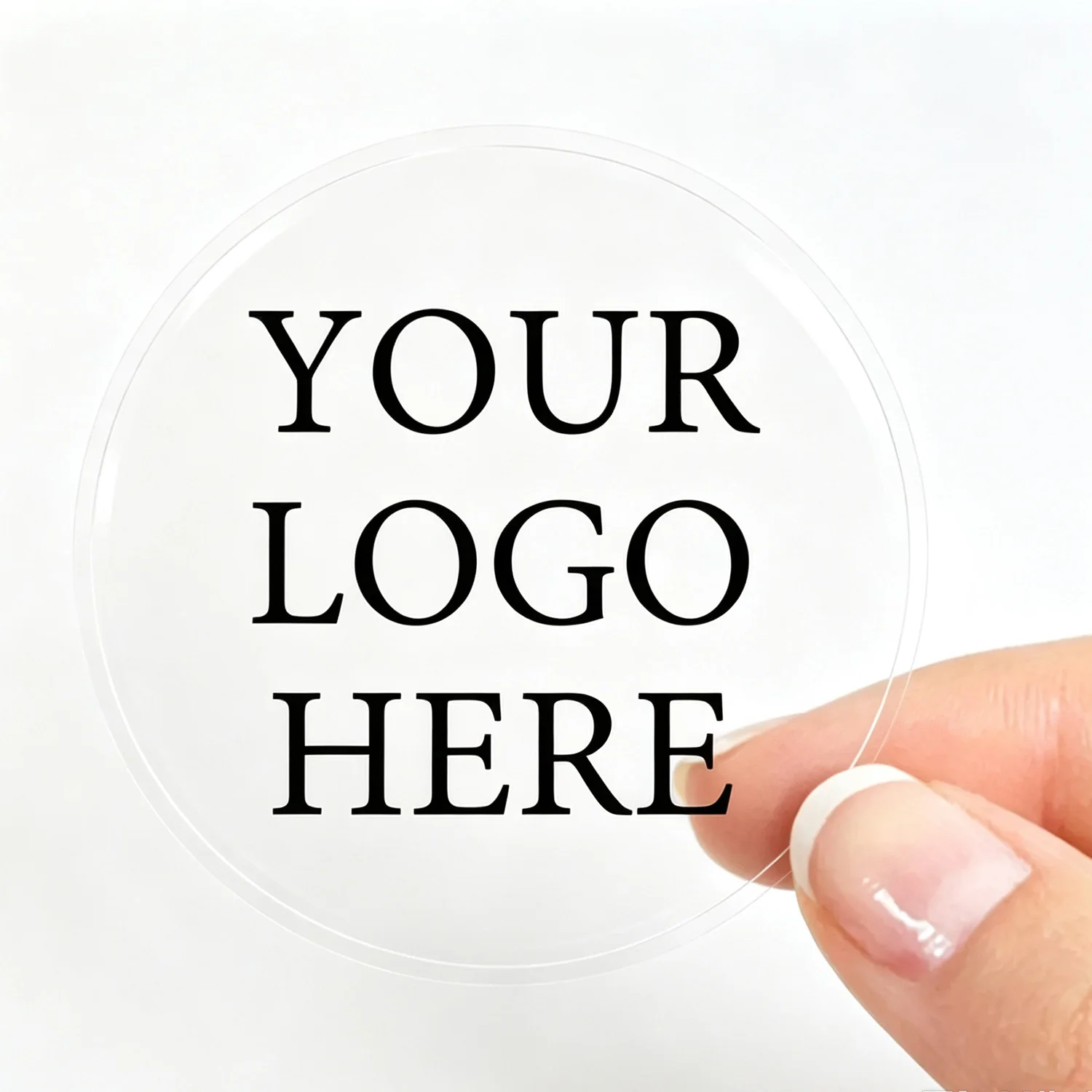 Customized Transparent Circular stickers, Personalized Logo Transparent stickers, Packaging Customized Brand stickers