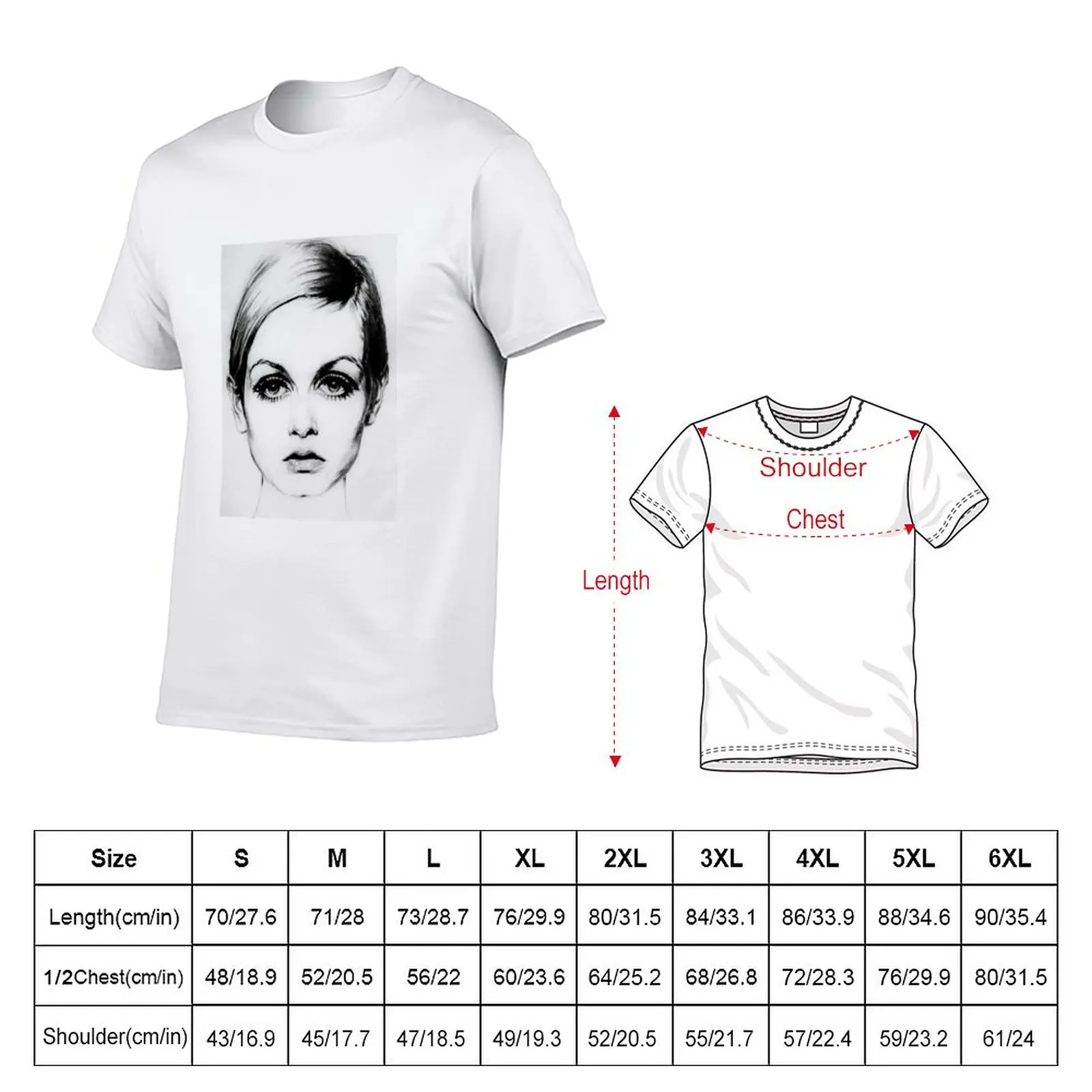 New 60's Eyelashes T-Shirt funny t shirt oversized t shirt Men's t-shirt