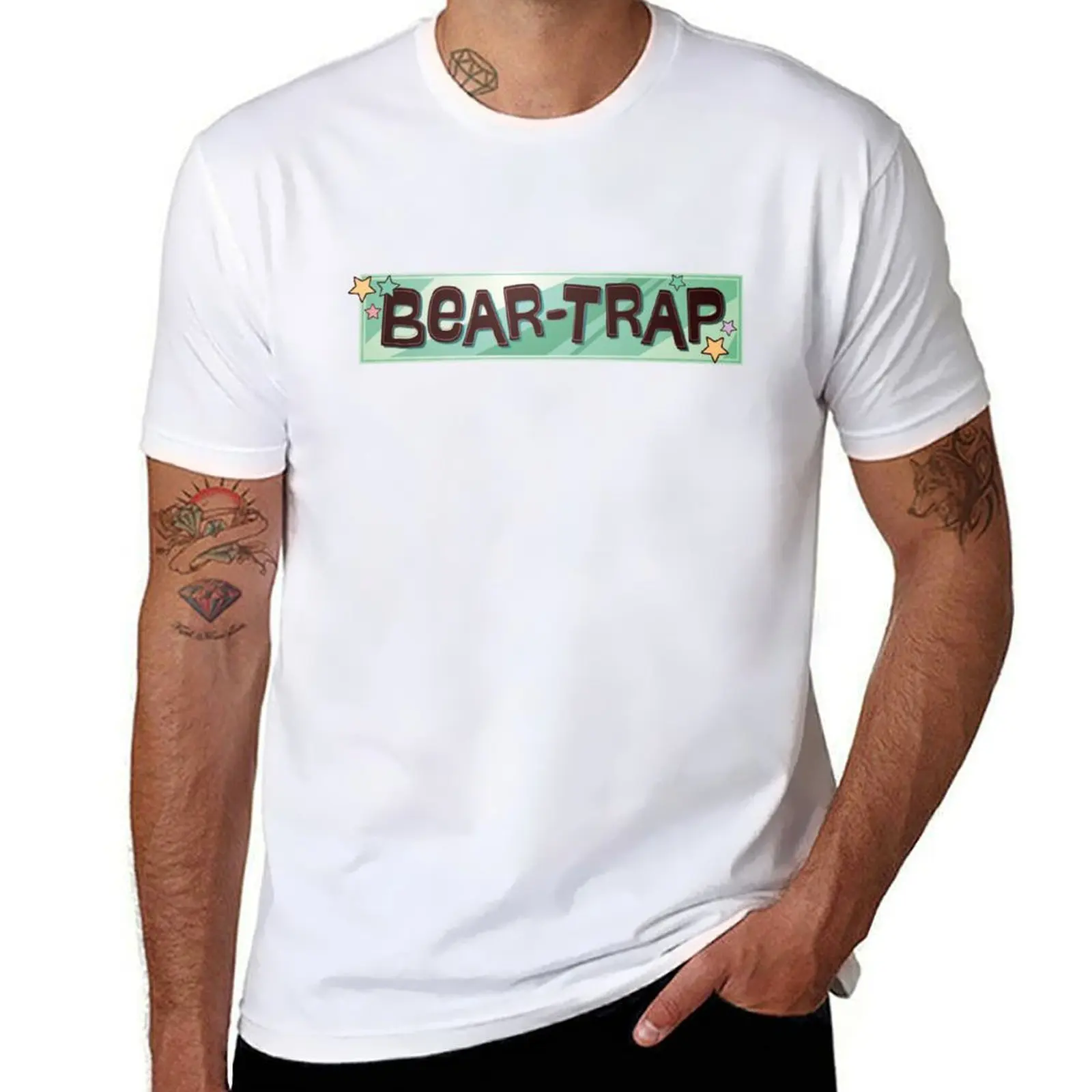 Bear Trap T-Shirt Personalized t-shirt oversized kawaii clothes mens t shirts