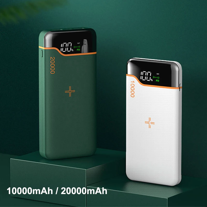 

15W Fast Wireless Charger Power Bank 20000mAh 22.5W QC PD 3.0 Fast Charging Powerbank for iPhone 15 Huawei P50 Xiaomi Poverbank