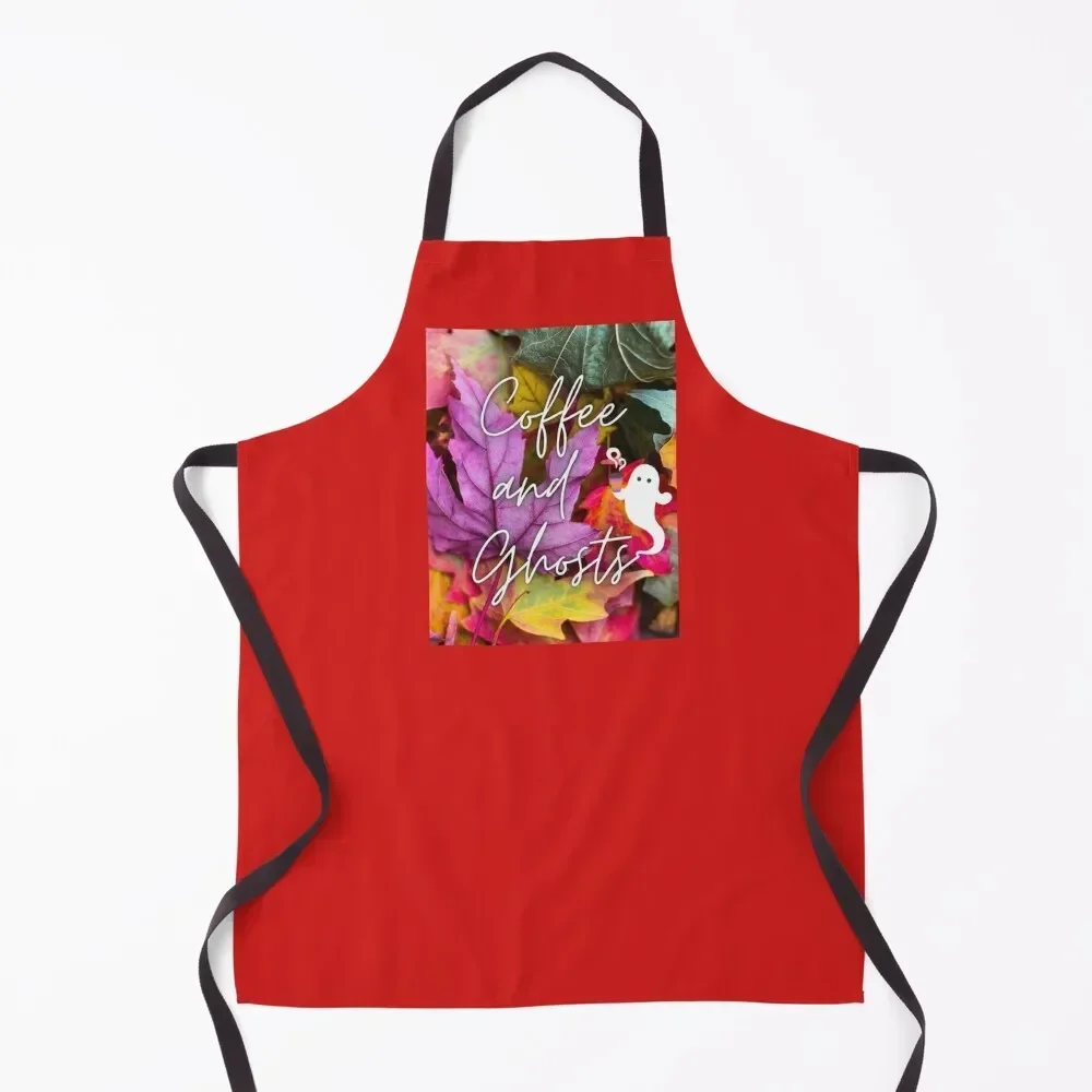 

Coffee and Ghosts Apron For Man Haircut Men'ss Things For Home And Kitchen Kitchen Tools Accessories Apron