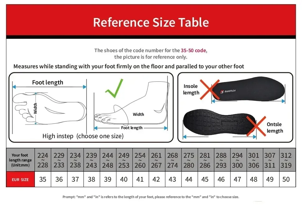 Baasploa sapatos masculinos de couro, sapato para caminhada, à prova d\'água, tênis casuais, antiderrapante, resistente ao desgaste, respirável, leve