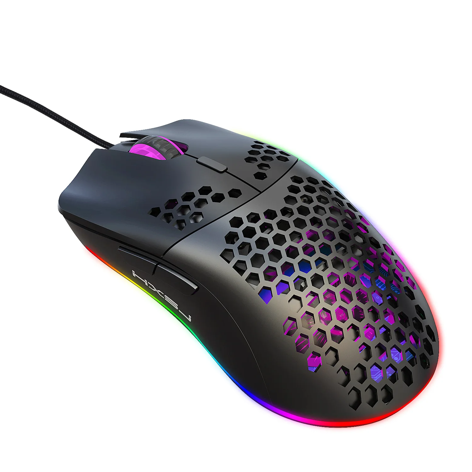 

Hole Mouse RGB Luminous Macro Programming Gaming Mouse 6 Buttons Can Turn Off Light Support Various Wired and Wireless Mouse