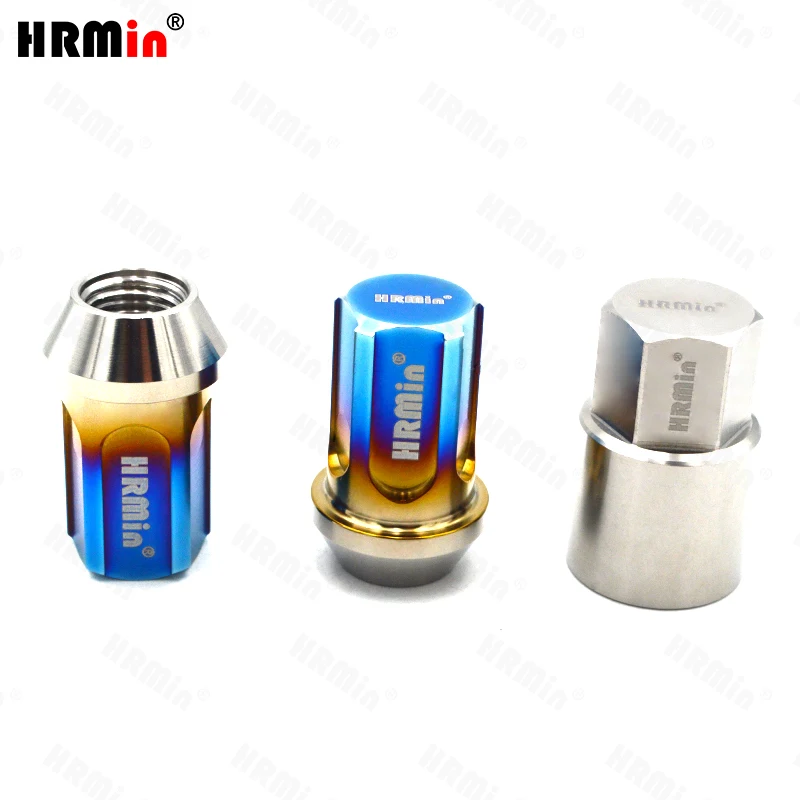 HRMin Close end Gr.5 titanium cone seat anti-theft wheel lug nut M12*1.5*35 for Toyota,Mazda,Honda,Acura,Scion,Lexus,Mitsubishi