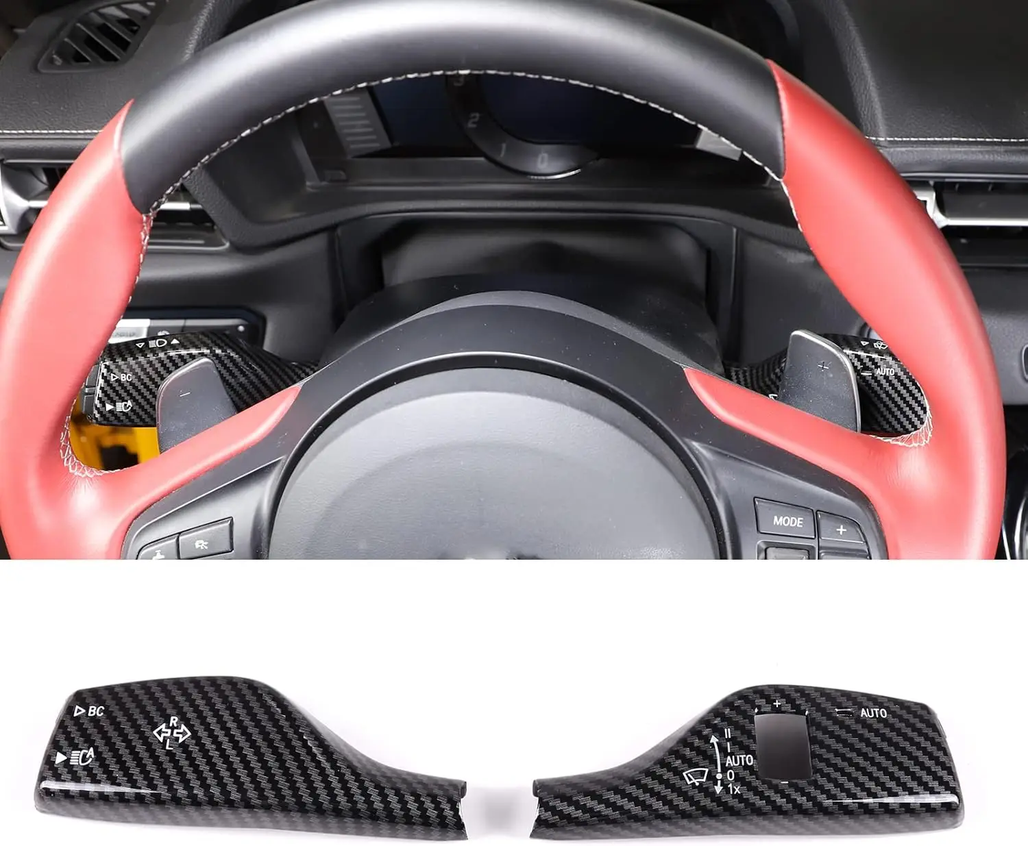 

ABS Carbon Car Turn Signal Light Switch Rod Wiper Bar Cover For Toyota GR Supra A90 MK5 2019-2025 Styling Trim Accessories