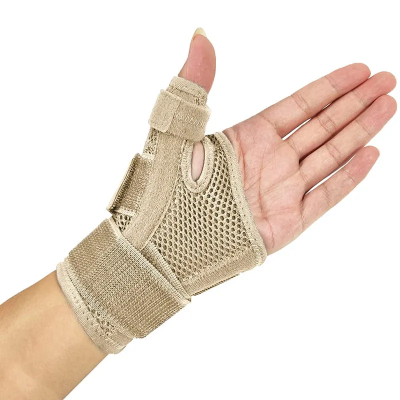 Férula Flexible para la muñeca, soporte para el pulgar para la artritis tendinitis, Protector transpirable para el pulgar, se adapta a la mano