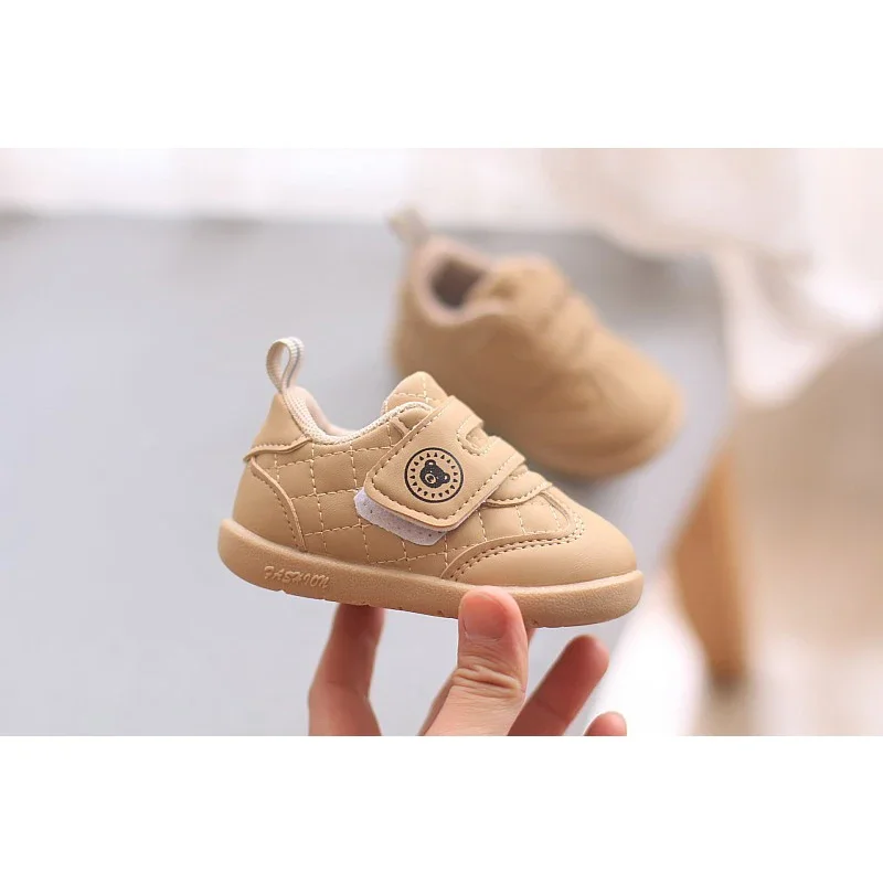 0 to 3 Years Old Baby Walking Shoes Spring AutumnToddler Boy Solid Hook Loop Sneakers for Girls Kids Child Casual Sport Shoes