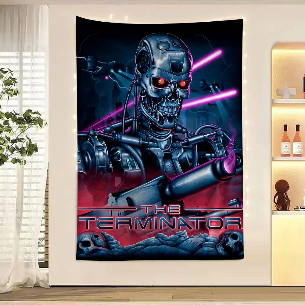 

The Terminator Science Fiction Movie Hanging Bohemian Tapestry For Living Room Home Dorm Decor Japanese Tapestry