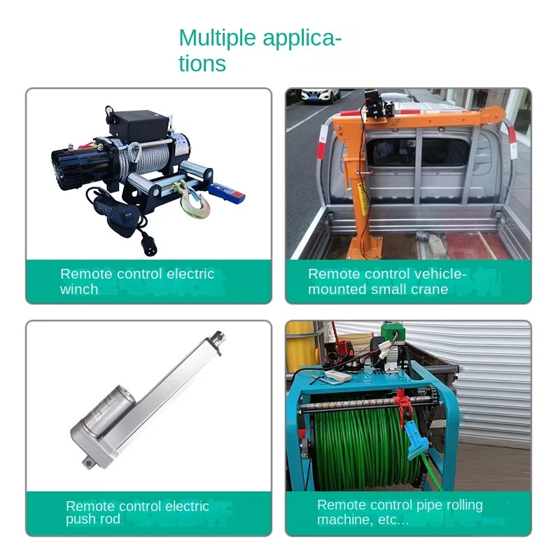 High power 12V24V DC motor forward and reverse remote control switch vehicle crane electric tarpaulin winch controller