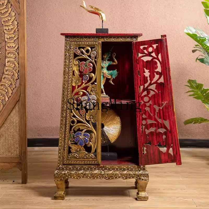 

FG Furniture Solid Wood Foyer Cabinet Hallway Cabinet Living Room Dining Room Decorative Locker