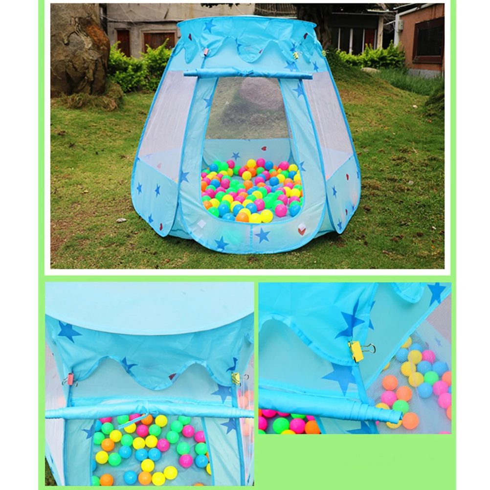 

Game Ball Pool Tent Castle Ocean Hexagon Children Playhouse for Indoor