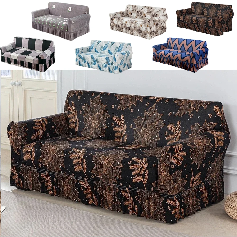 

Stretch Floral Printing Sofa Slipcover Elastic Dustproof Sofa Cover for Living Room Funda Couch Cover Home Decor 1/2/3/4-seater