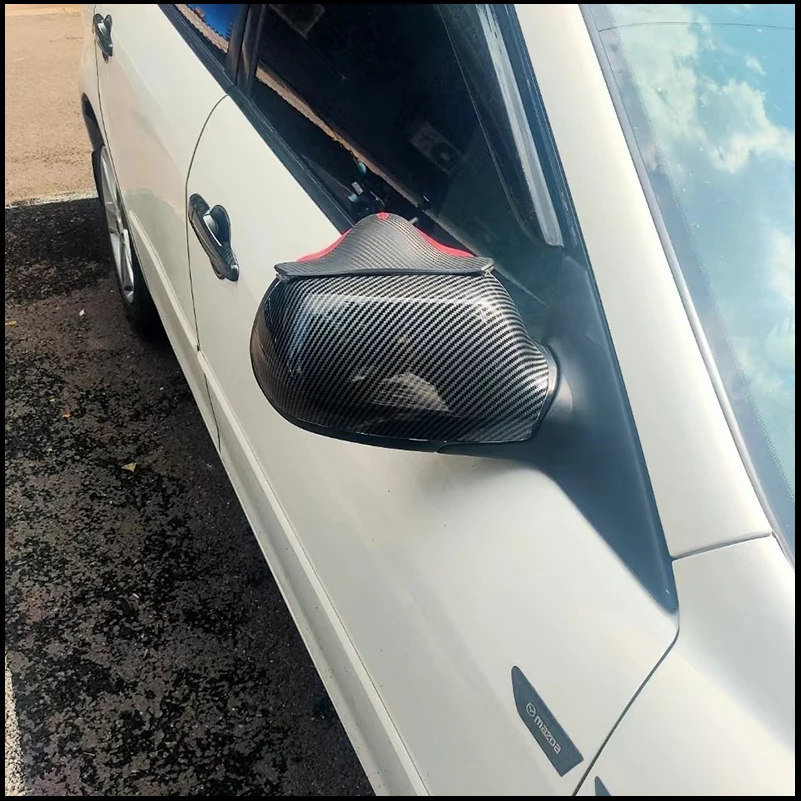 

Car Styling For Mazda 6 2003-2010 Rearview Mirror Cover Caps Housing Replacement Trim Auto Parts Accessories