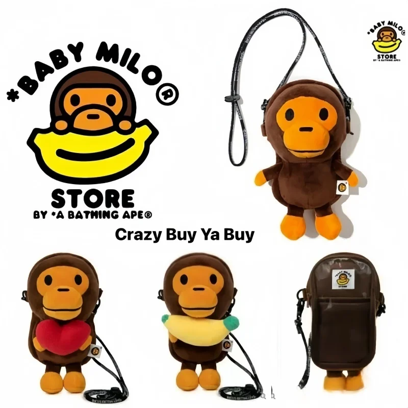 

2024 New Arrival Monkey Mobile Phone Bag Milomonkey Phone Bag Shoulder Bag Messenger Shoulder Bag Give Cute Holiday Gifts Girl