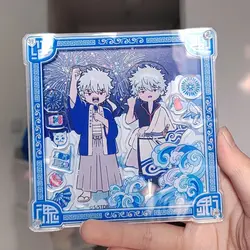 Sakata Gintoki Toy Figures Acrylic Shaker Anime Gintama Model Action Figure Ornament Kids Collection Toys Desktop Ornaments