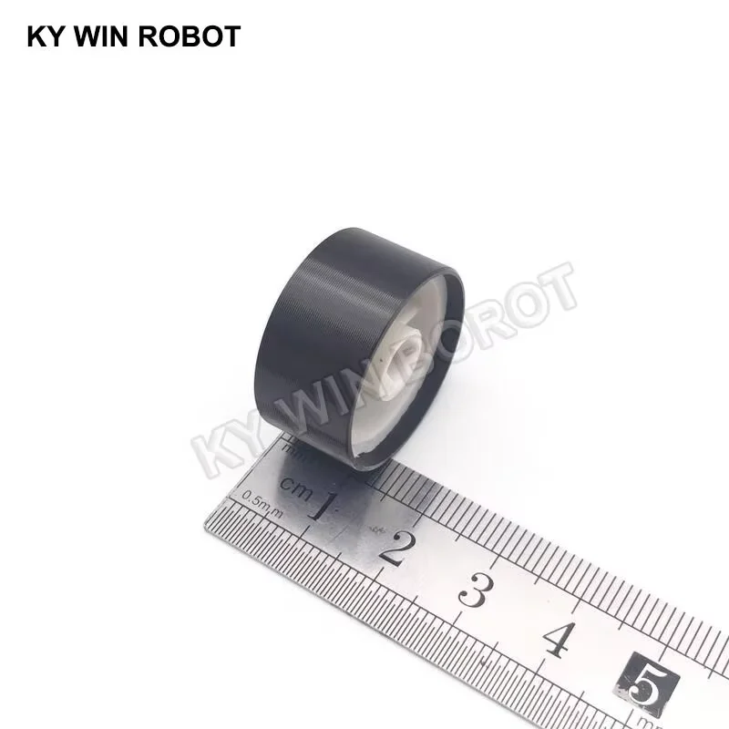 1 ชิ้น 25x13 มิลลิเมตร 6 มิลลิเมตรรูเพลาอลูมิเนียม Potentiometer ลูกบิดสีดํา (แกน D)