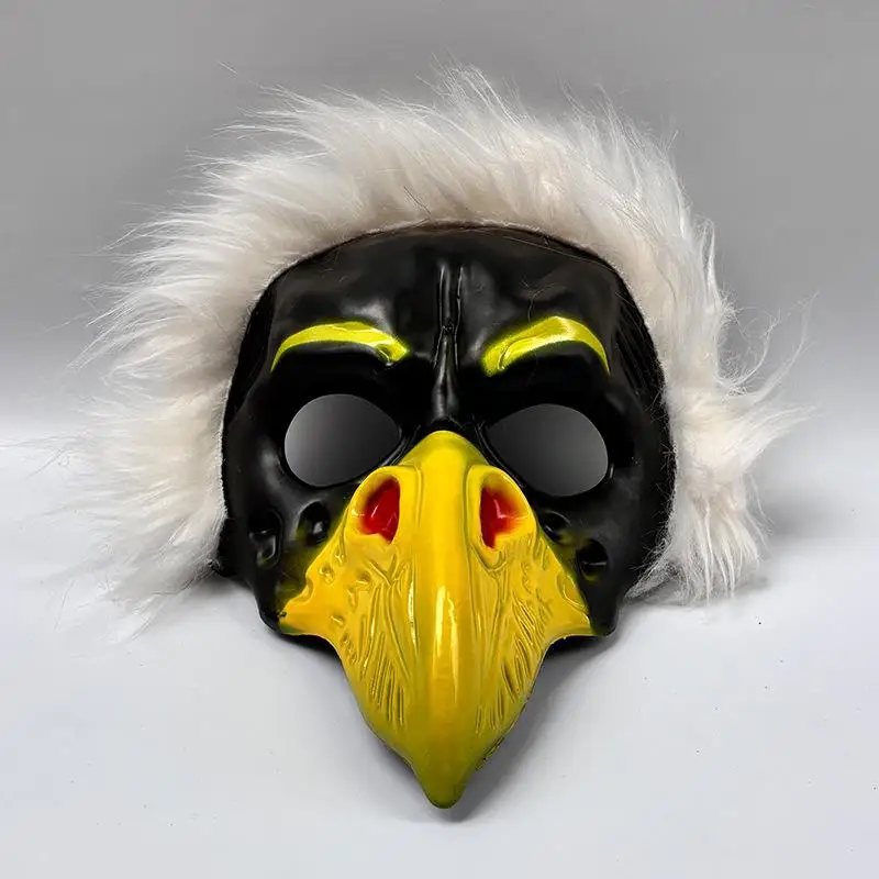 Halloween Cosplay Gruselige Adler-Gesichtsmaske NPC Lustiger Scherz-Gruselkopfschutz für Partyball-Kostüm-Requisite Ideal für Halloween – Detail 2