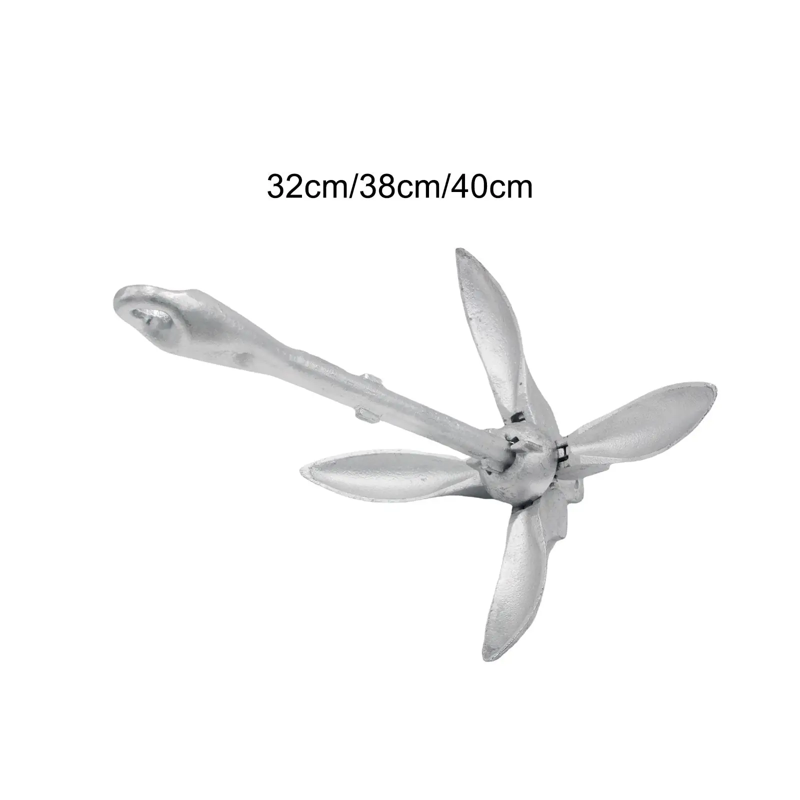 Foldable Grapnel Boat Anchor Carbon Steel Boating Accessories Galvanized Gear Heavy Duty for Canoes Kayak Dinghies