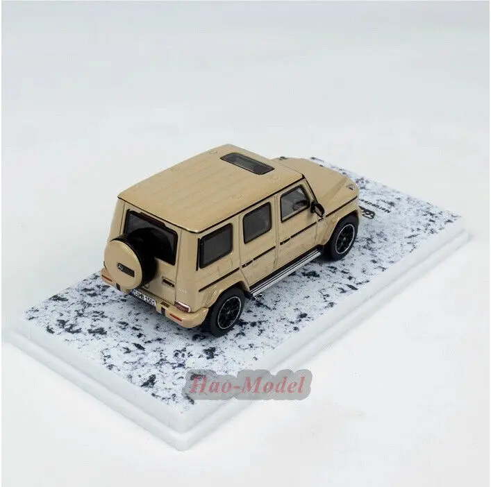 Tarmac Works 1/64 สําหรับBenz AMG G63 ล้อแม็กDiecastรุ่นรถเด็กของเล่นเด็กของขวัญวันเกิดงานอดิเรกจอแสดงผลคอลเลกชันสีเหลือง