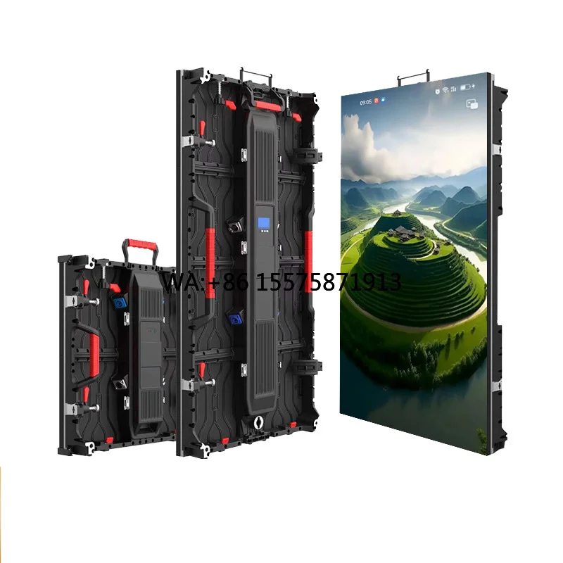 P2.6 P2.9 P3.91 P4.81 Waterproof Indoor/Outdoor Movable Video Wall Rental Screen LED Stage Shopping Malls Retail Stores SDK