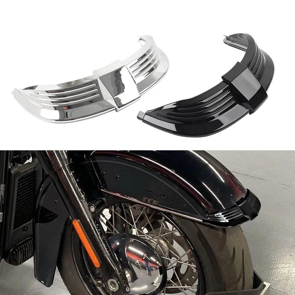 Front Mudguard Tip Trim Cover For Harley SOFTAIL DELUXE FLDE HERITAGE CLASSIC FLHC FLHCS FLSTN