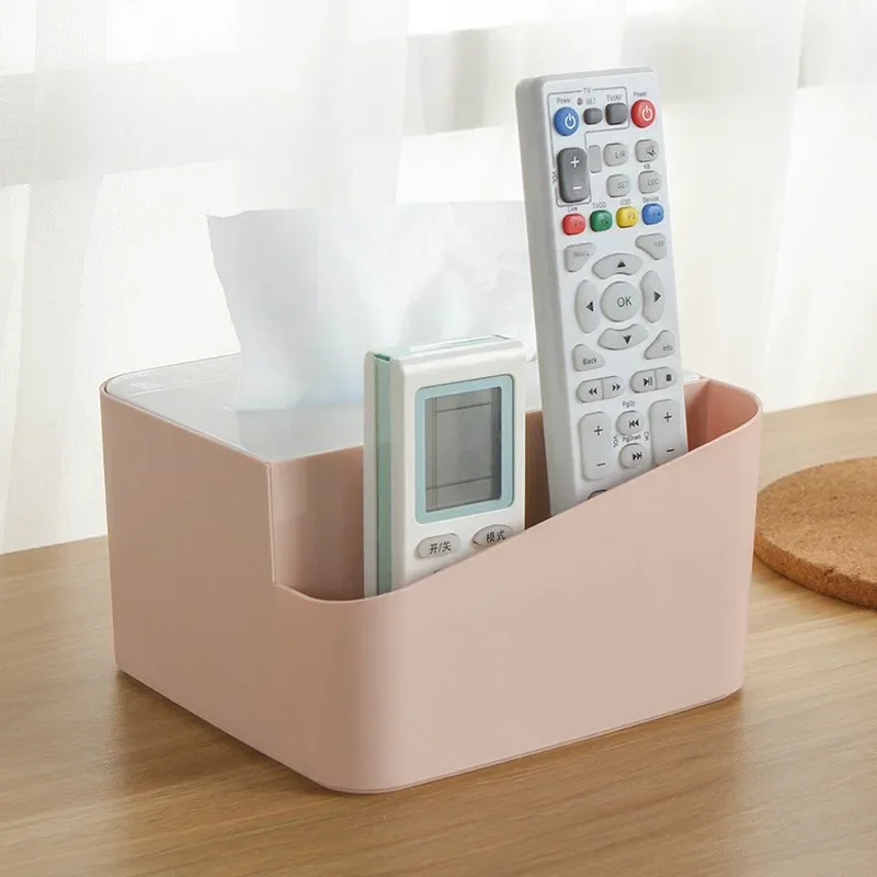 

Multifunctional Household Tissue Box Creative Desktop Sundry Sorting Box Living Room Bedroom Drawer Box Remote Control Storage