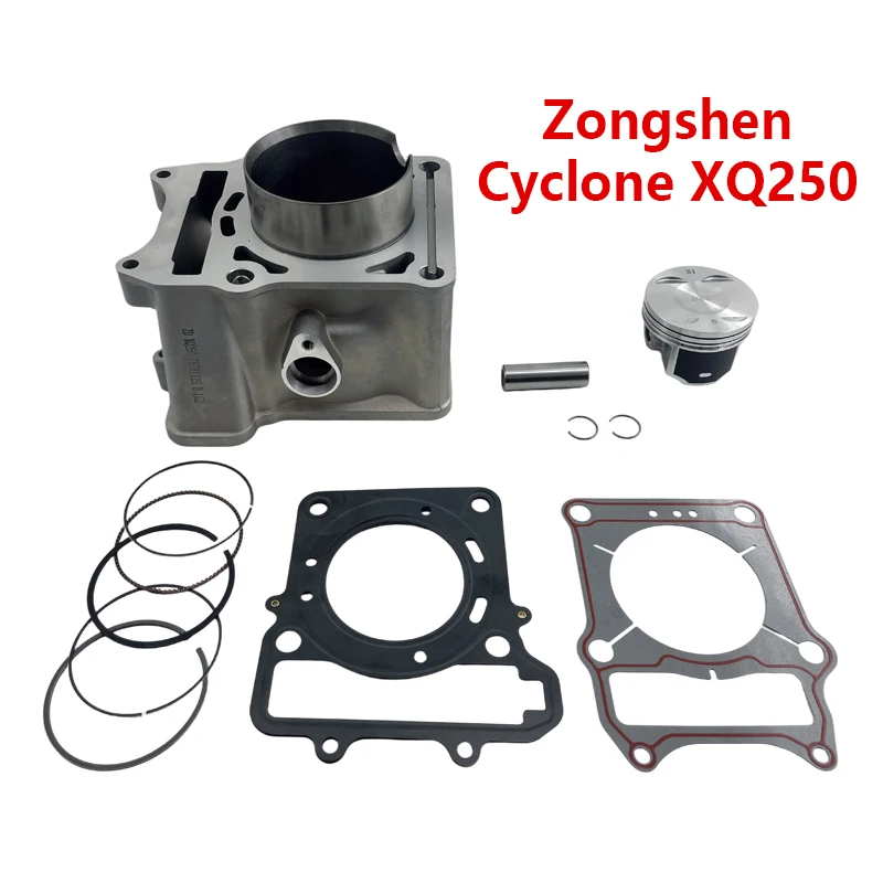 Kit de cilindro de motor de motocicleta MOCA Zongshen Cyclone XQ250 Cyclone RT2 RT3 Corea Daelim Q3 Kit de cilindro