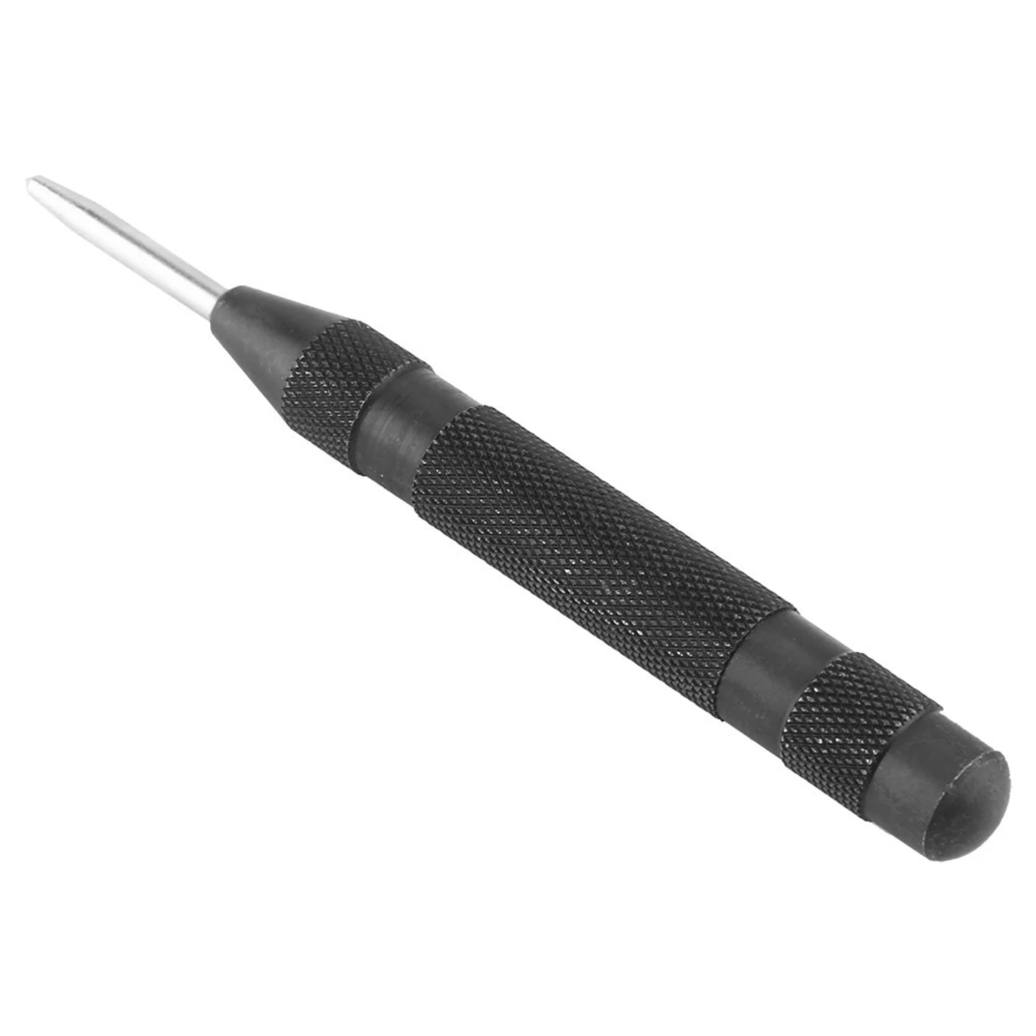 Top-Notch High-Quality Premium Black Springloaded Automatic Center Punch for Precision Drilling in Stainless Steel, Metal, and W