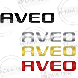 For Chevrolet Aveo Lettering Metal Badge Stickers Car Rear Trunk Emblem Decoration Car Styling