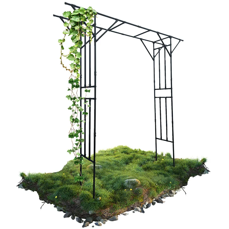 Grape frame Climbing vine frame Flower frame Wrought iron rose bracket Outdoor pergola Garden climbing Support shelf