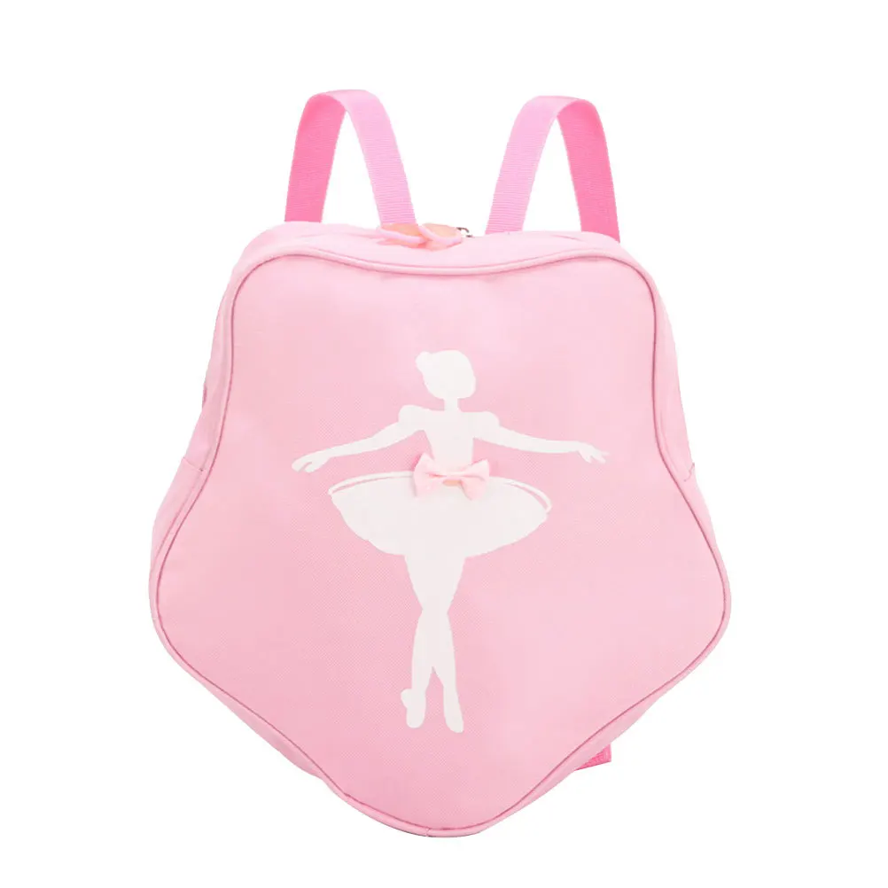 1 pz zaino da ballo per ragazze ballerina forma creativa cerniera liscia durevole uso a lungo termine scelta regalo per bambine rosa