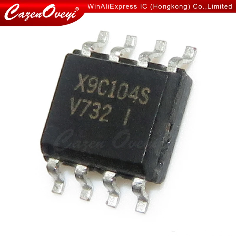 5pcs/lot X9C104SI X9C104S X9C104SZI Digital potentiometer X9C104 IC SOP-8 In Stock