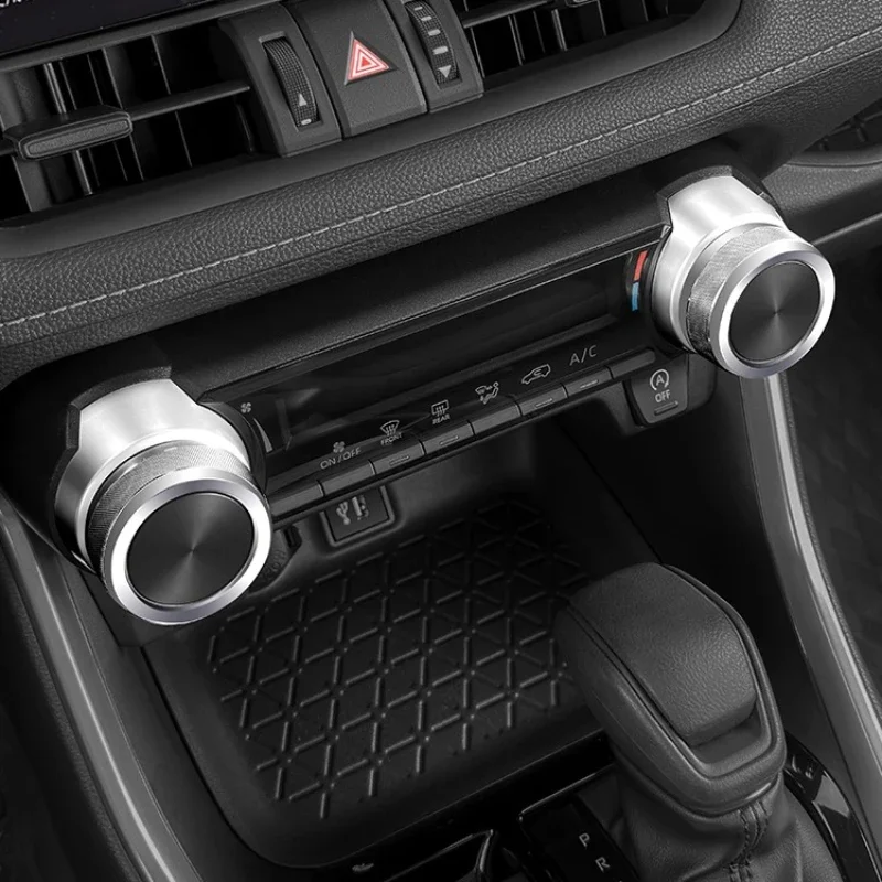 

For Toyota Rongfang Rav4 Air Conditioner Knob Bright Circle Willanda Control Knob Switch Interior Decoration Modification