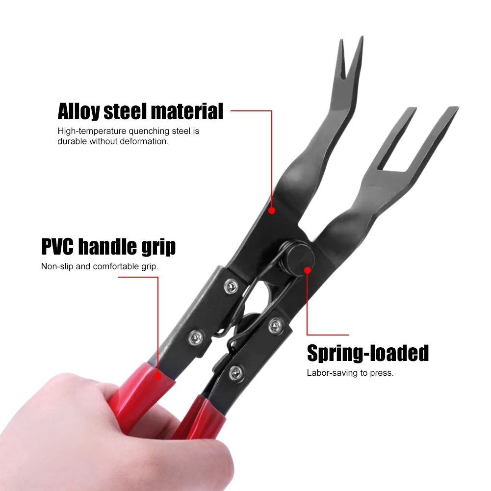 3Pcs Car Headlight Repair Installation Pliers Trim Clip Removal Door Panel Fascia Dash Upholstery Remover Tool Sets Hand Tool