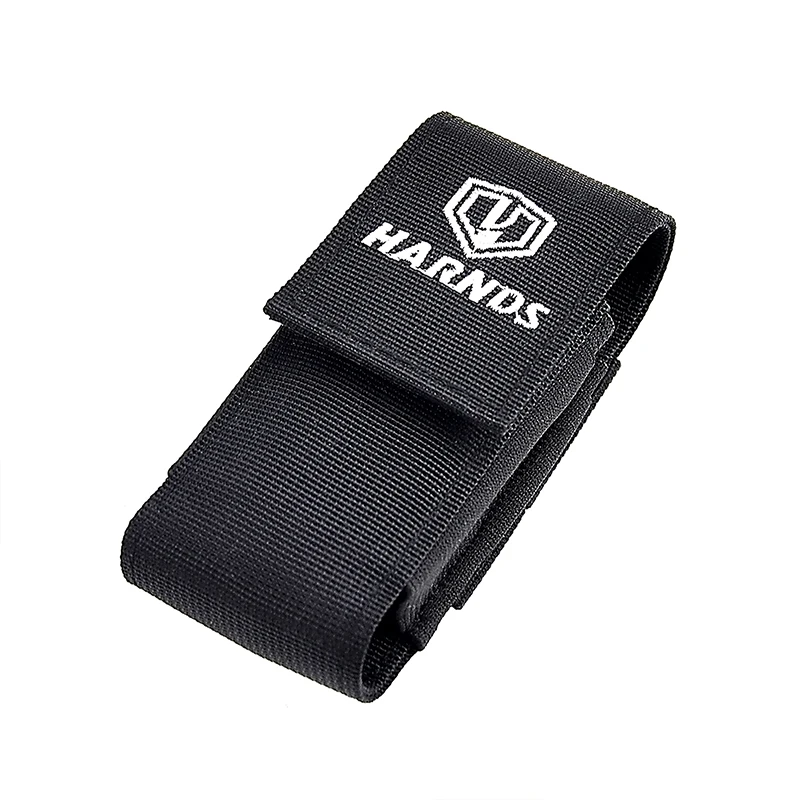 HARNDS AK4011 Universal Nylon Sheath with Belt Clip Multi Tool Holster with Elastic Side Panels EDC Tools Knife Pouch