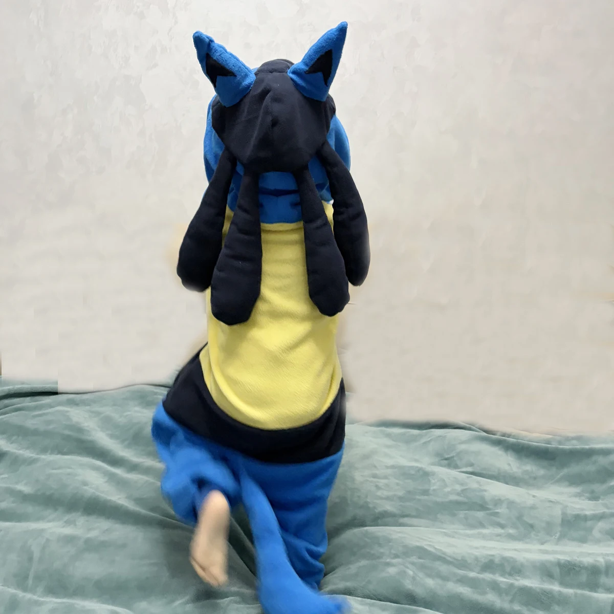 Lucario Kigurumi Kids Onesies Child One-Piece Pajamas Cartoon Cosplay Costume For Christmas Halloween Sleepwear Anime Homewear view 6
